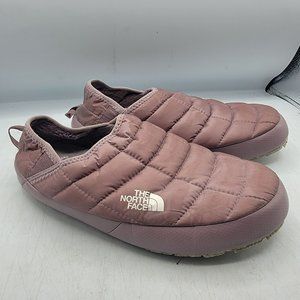 The North Face Thermoball Womens 7 Rose Pink Mule Slipper Lined Comfort Casual